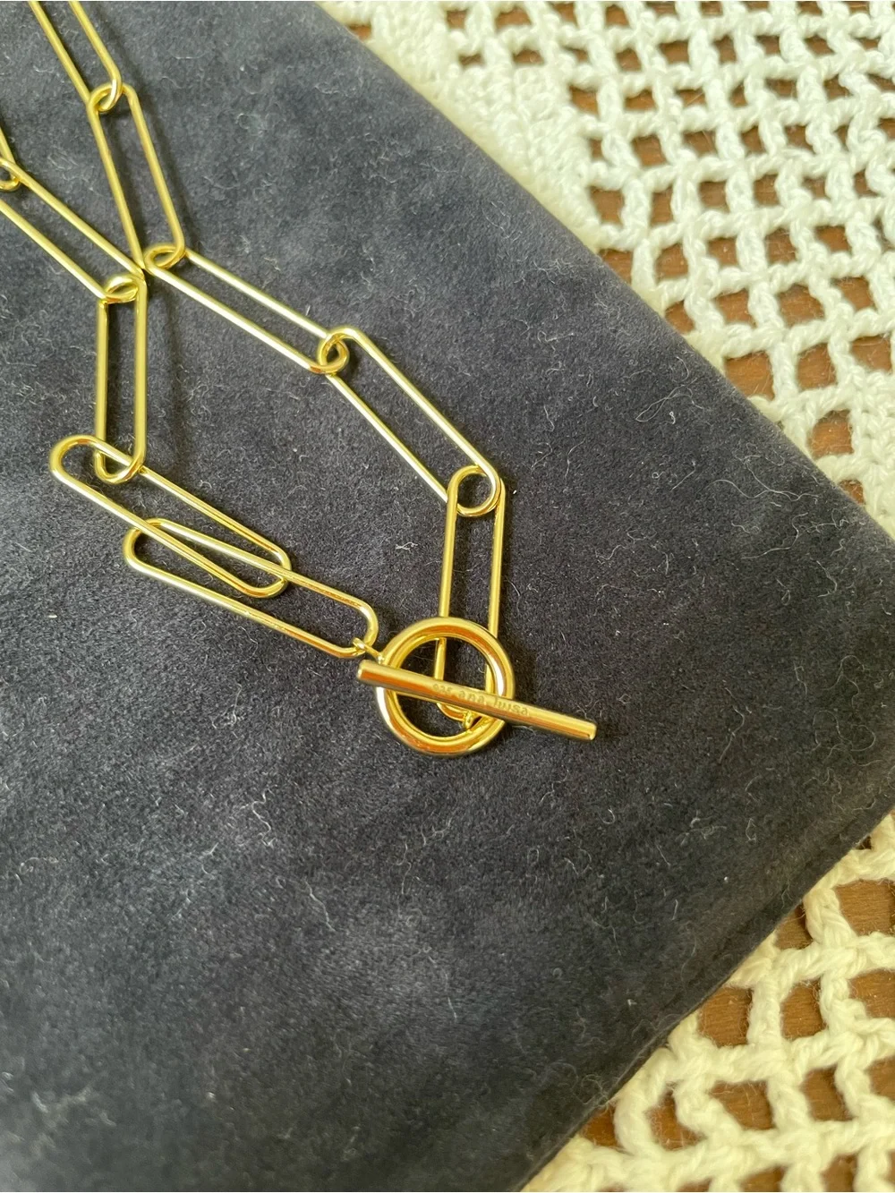 Ana Luisa Paper Clip Chain Necklace - Alyssa